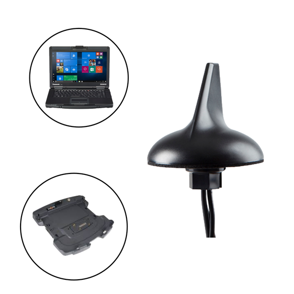 Sharkfin Antenna for Panasonic Toughbook/Toughpad Mobile Docking Computers/Tablets and Gamber Johnson/Havis Docking Stations