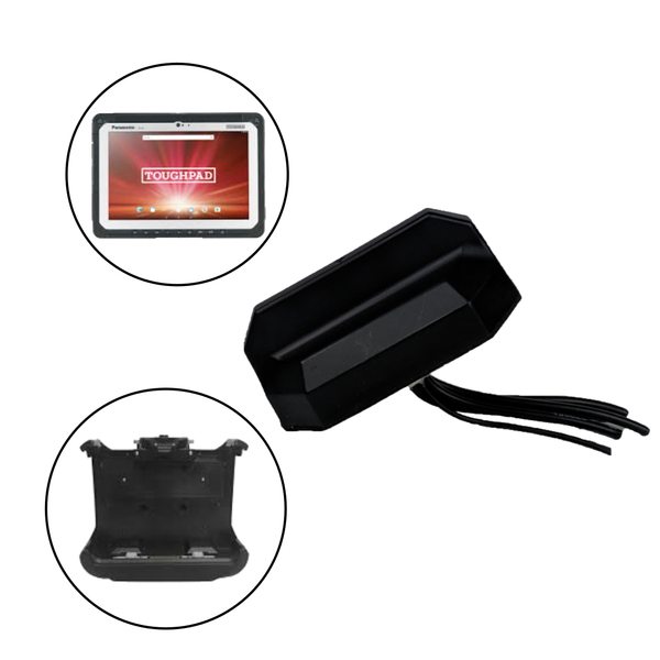Antenna for Panasonic Toughbook/Toughpad Dual Pass Computers/Tablets with Gamber Johnson or Havis Docking Stations