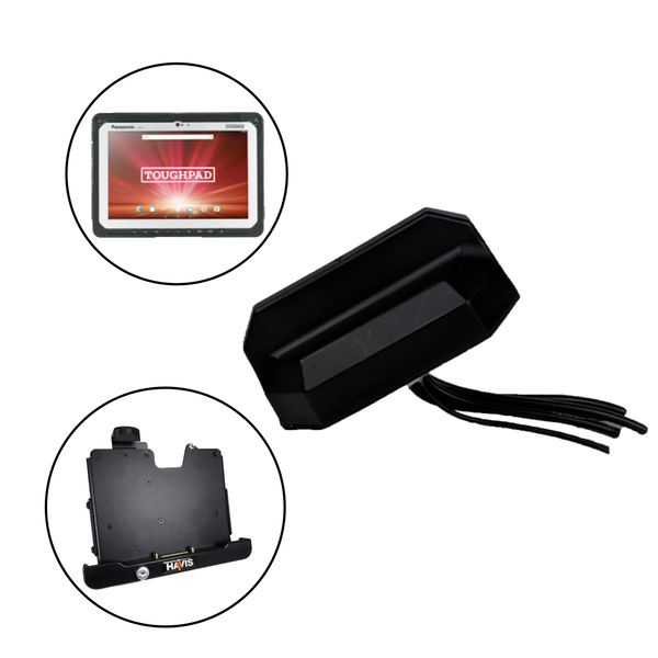 Antenna for Panasonic Toughbook/Toughpad Dual Pass Computers/Tablets with Gamber Johnson or Havis Docking Stations