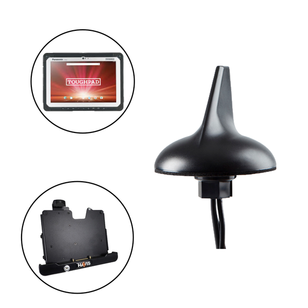 Sharkfin Antenna for Panasonic Toughbook/Toughpad Mobile Docking Computers/Tablets and Gamber Johnson/Havis Docking Stations