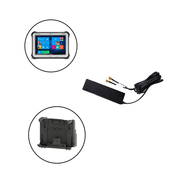 Antenna for Panasonic Toughbook/Toughpad Dual Pass Computers/Tablets with Gamber Johnson or Havis Docking Stations