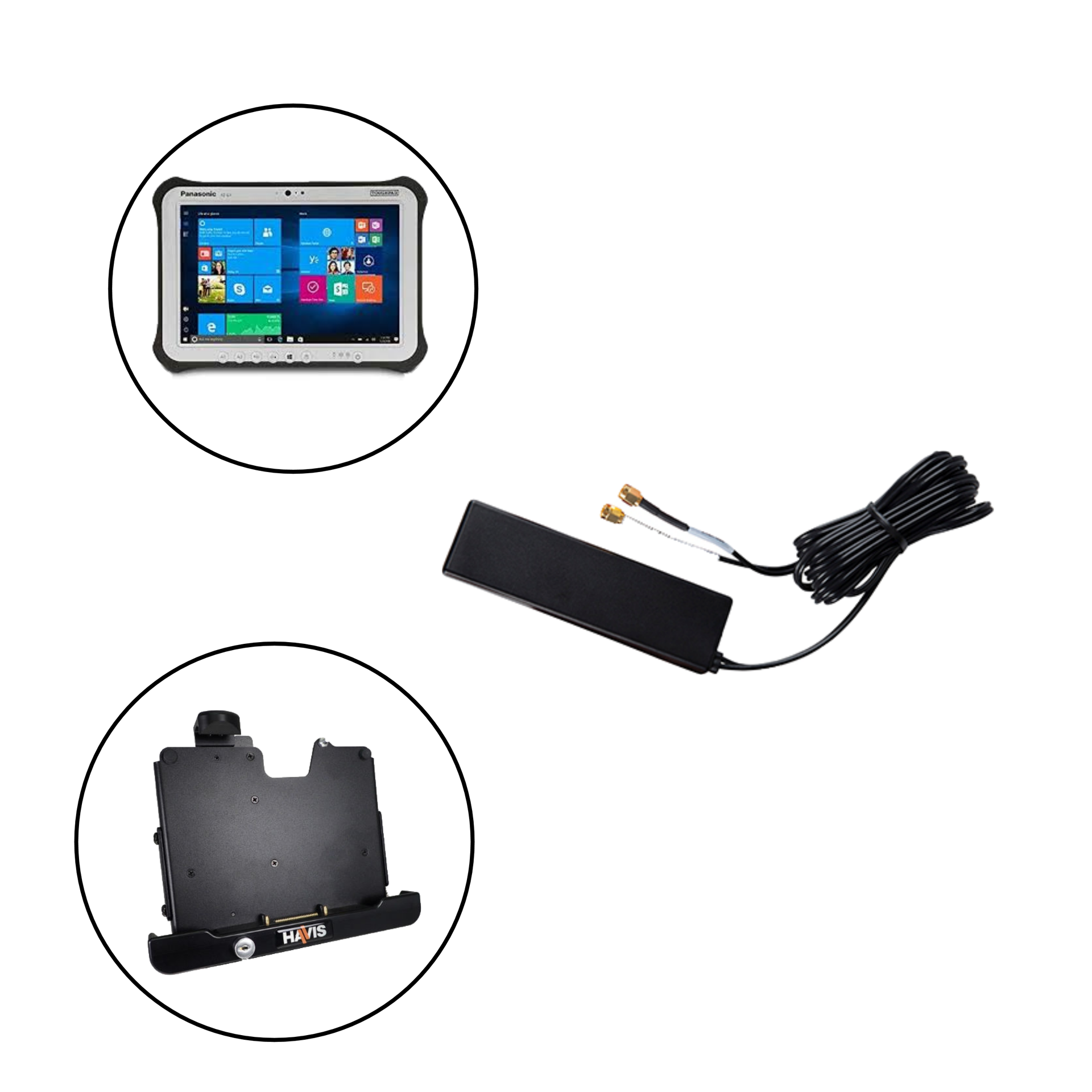 Covert Wedge Antenna for Panasonic Toughbook/Toughpad Mobile
