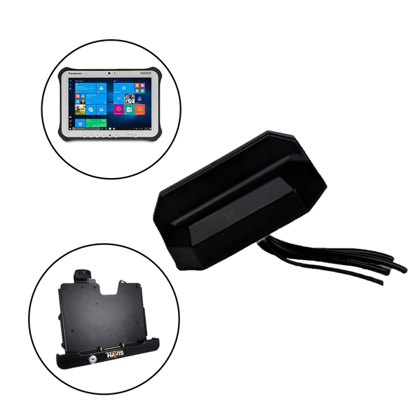 Antenna for Panasonic Toughbook/Toughpad Dual Pass Computers/Tablets with Gamber Johnson or Havis Docking Stations
