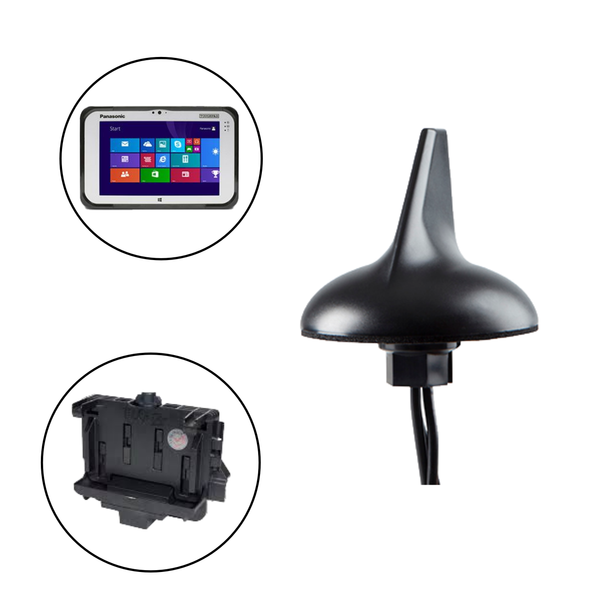 Sharkfin Antenna for Panasonic Toughbook/Toughpad Mobile Docking Computers/Tablets and Gamber Johnson/Havis Docking Stations