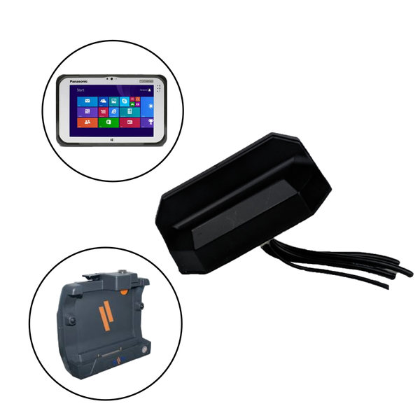 Antenna for Panasonic Toughbook/Toughpad Dual Pass Computers/Tablets with Gamber Johnson or Havis Docking Stations