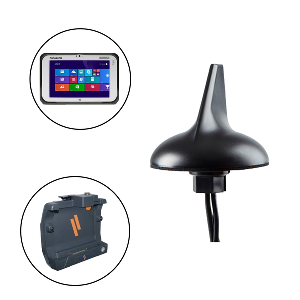 Sharkfin Antenna for Panasonic Toughbook/Toughpad Mobile Docking Computers/Tablets and Gamber Johnson/Havis Docking Stations