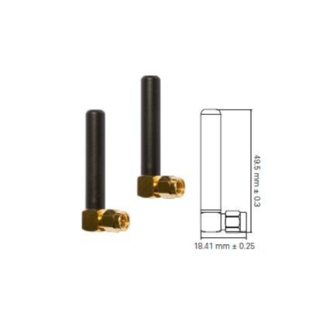 1.9 Inch 2G/3G Cellular Pentaband Stubby / Glue stick Antenna - Right Angle SMA-Male