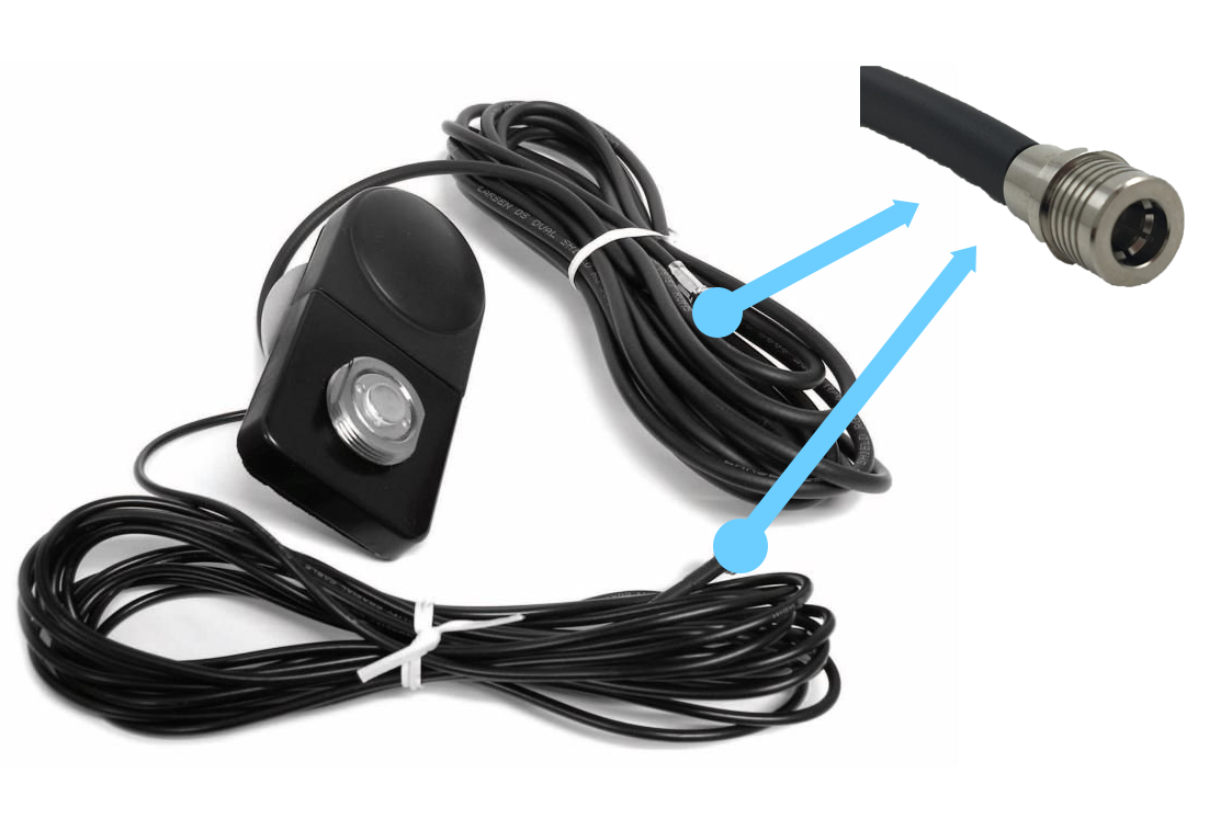 Roof mount Active GPS antenna + NMO mount for additional Antenna, RGPS-NMOT-17-QQ