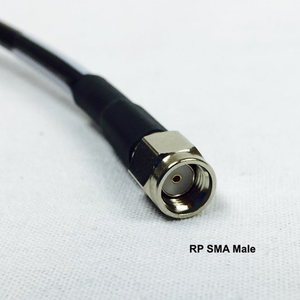 Dual WiFi Magnetic Mount Black Antenna with 2 x WiFi RP SMA Male and 10 Ft Cable