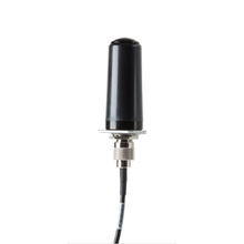 Black Permanent Mount IP67 Omni Antenna For 433 Mhz and 4 Feet cable terminated with SMA Male connector