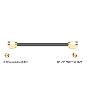 PT195-001-RSM-RSM : 195 Type Low Loss CableRP SMA Male and RP SMA Male connectors 
