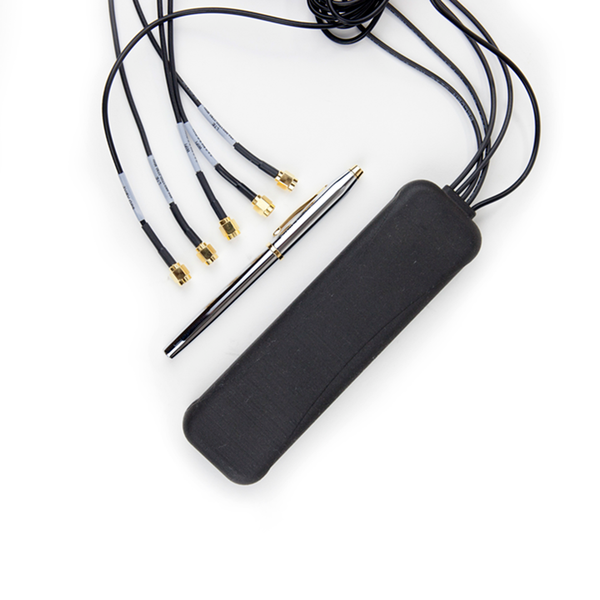 GPS + 2 x 3G/4G/LTE + 2 x Dual WiFi No Drilling-Adhesive Mount Antenna for Dashboard/Windshield. 10 ft Cable.