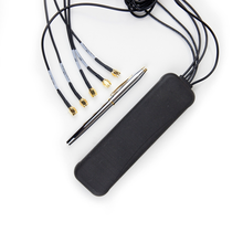 GPS + 2 x 3G/4G/LTE + 2 x Dual WiFi No Drilling-Adhesive Mount Antenna for Dashboard/Windshield. 10 ft Cable.