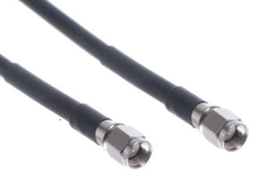 Ultra Slim MIMO/Dual LTE Antenna For Digital Sign, Kiosk, Enclosure or Vehicle - 2 x 3ft Cellular Coaxial Cable with SMA Male Connectors