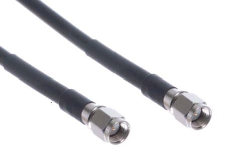 Ultra Slim MIMO/Dual LTE Antenna For Digital Sign, Kiosk, Enclosure or Vehicle - 2 x 3ft Cellular Coaxial Cable with SMA Male Connectors