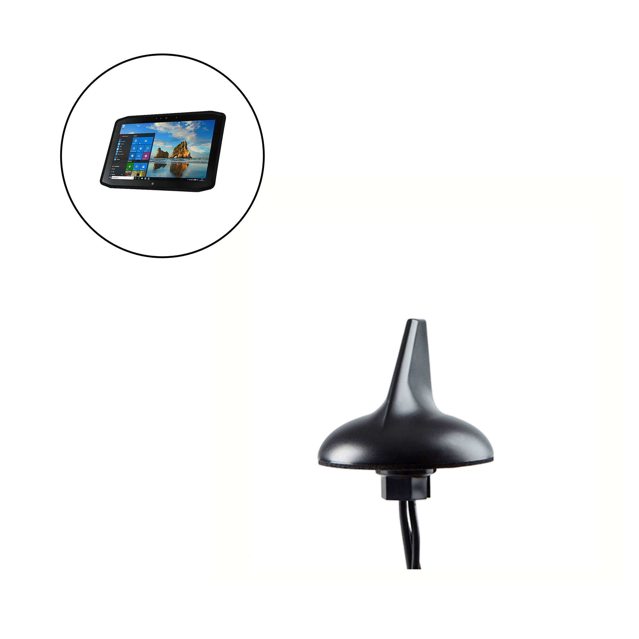 External Antenna for XPLORE R12 Vehicle Tablet, – RFMAX