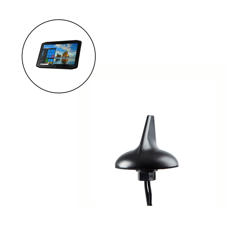 External Antenna for XPLORE XSLATE R12 Vehicle Mounted Tablet, SharkFin 3-in-1 LTE WiFi GPS, Direct Mount