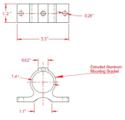 Heavy Duty Wall/Mast Mount for Base Station Omnidirectional Antenna