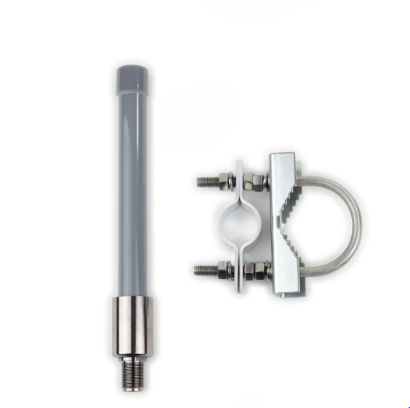 Bracket for small diameter omni-directional stick antennas